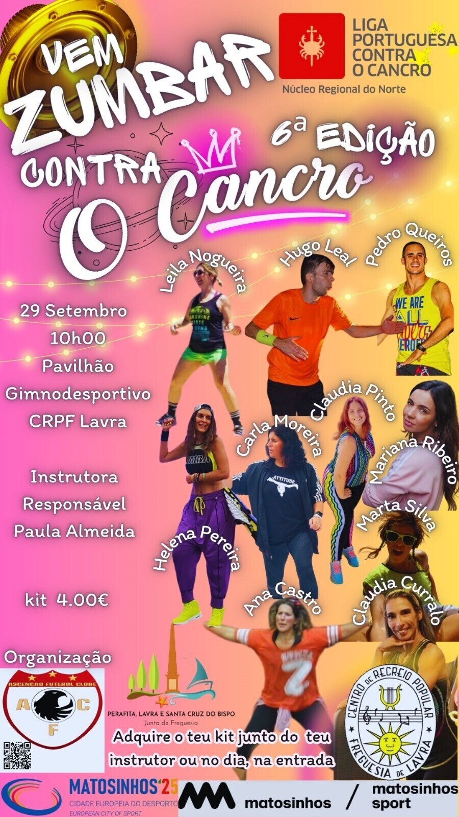 Vem zumbar contra o cancro