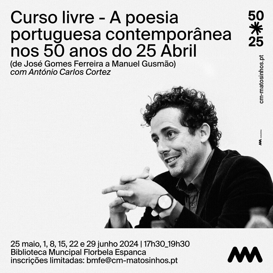 Curso Livre "A poesia portuguesa contempor&acirc;nea"